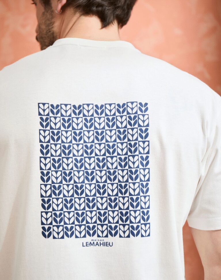 Lemahieu - T-shirt loose - Ecru - Blanc - Homme