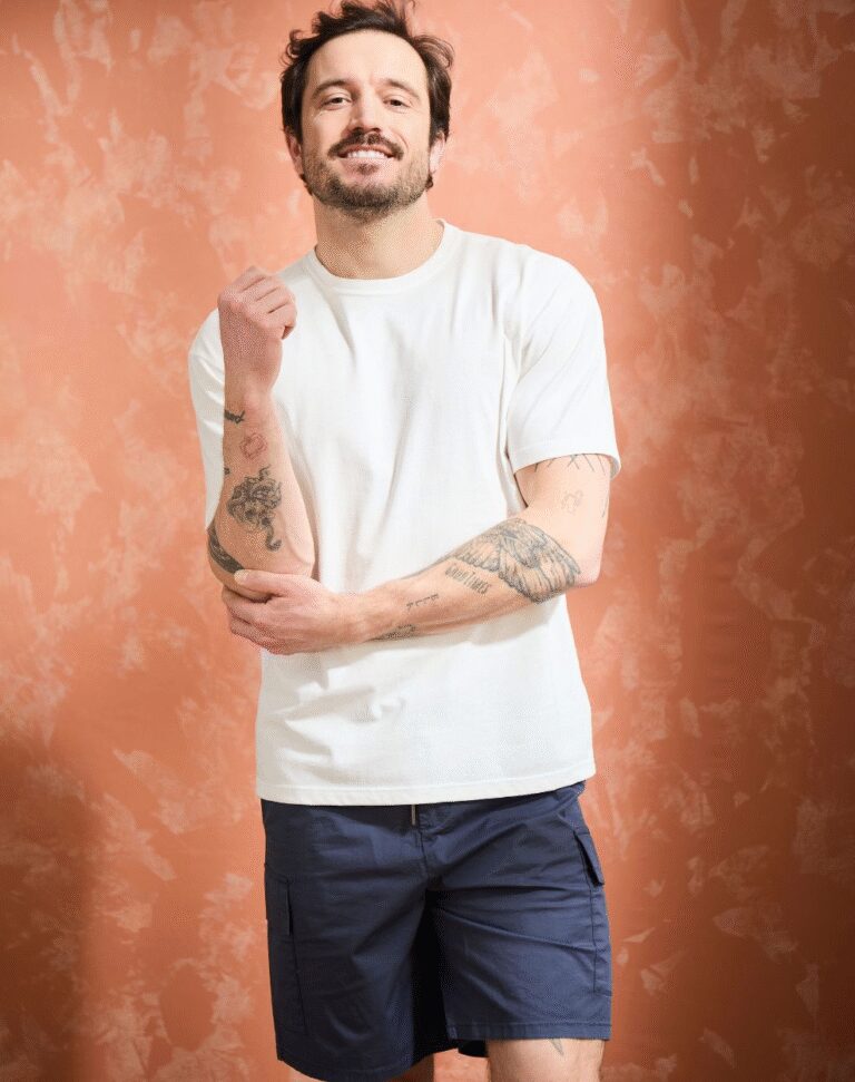 Lemahieu - T-shirt loose - Ecru - Blanc - Homme