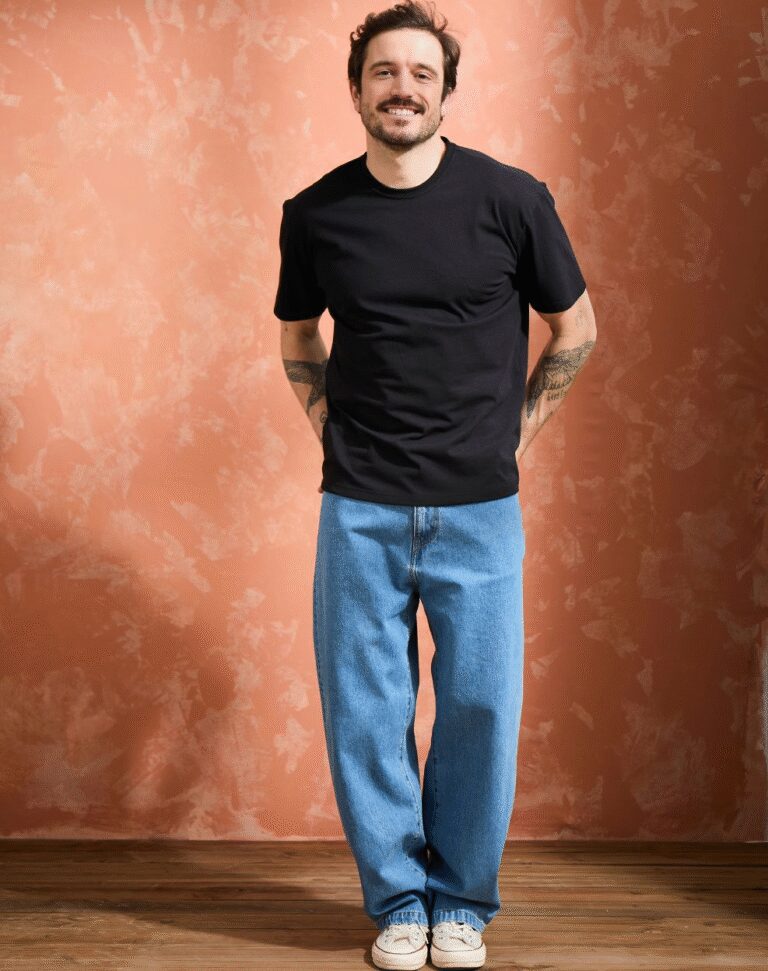 Lemahieu - T-shirt loose - Noir - Homme