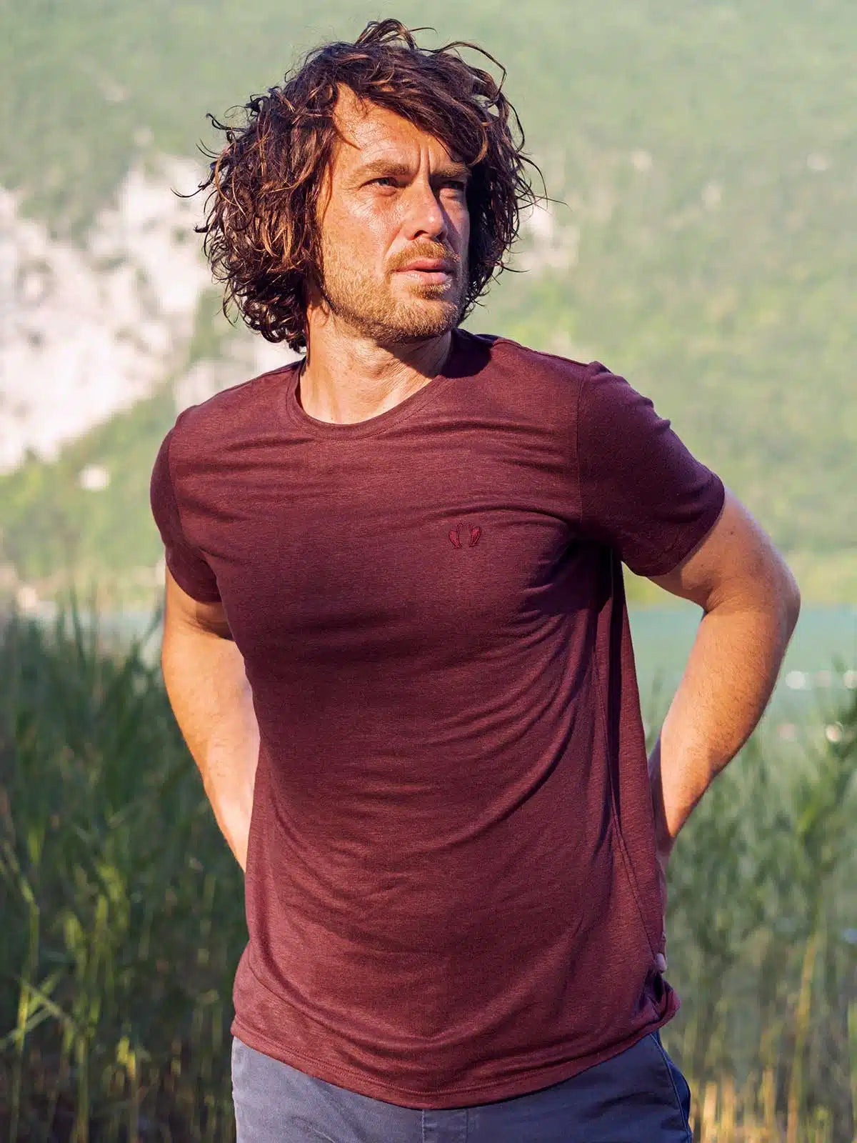 t shirt made in france homme l indispensable rouge bordeaux 1 jpg Tranquille Émile - L''Indispensable bordeaux