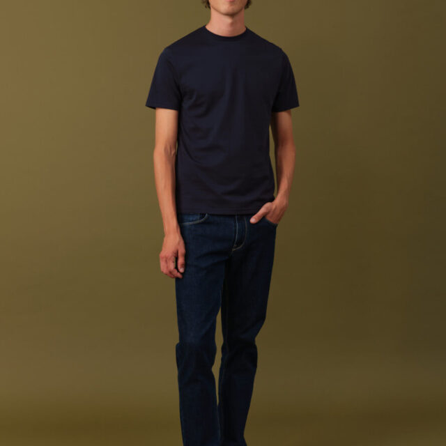 Montlimart - T-SHIRT SIMPLE BLEU MARINE