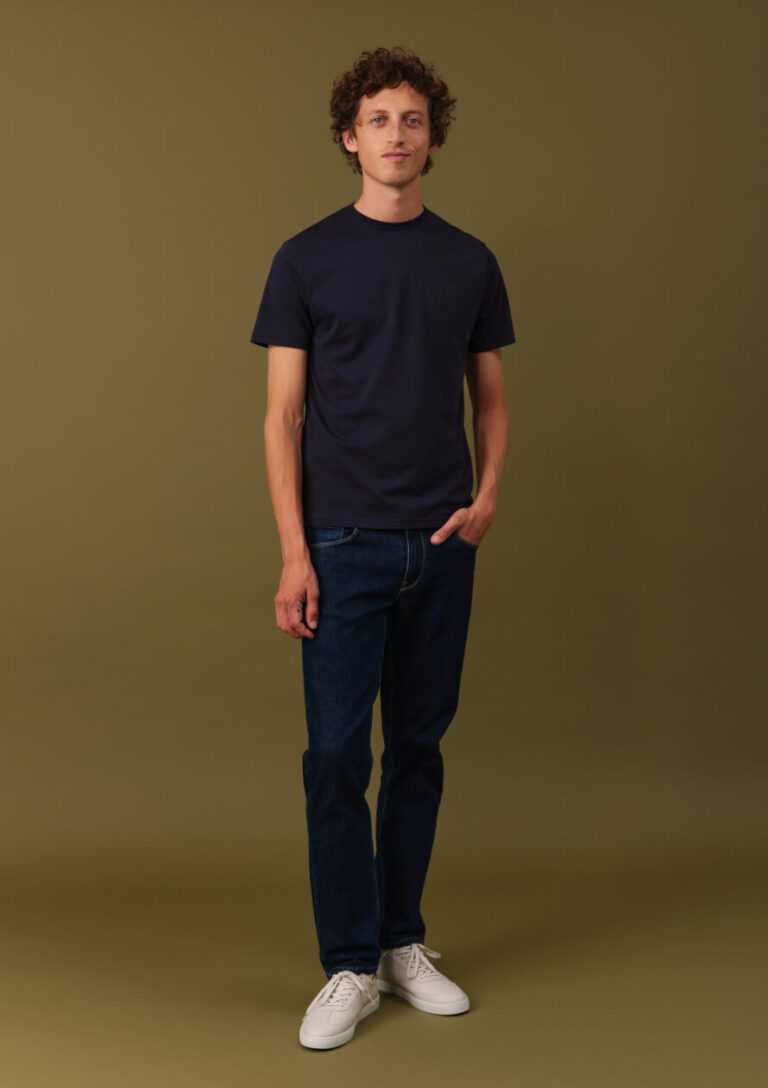 Montlimart - T-SHIRT SIMPLE BLEU MARINE