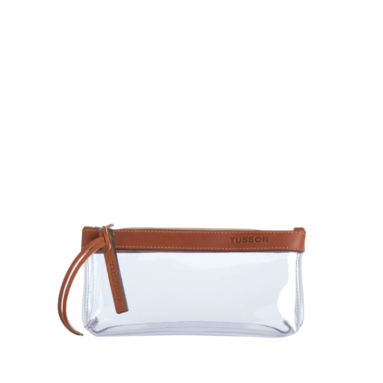 TUSSOR - Trousse PVC et cuir Gold Médium1