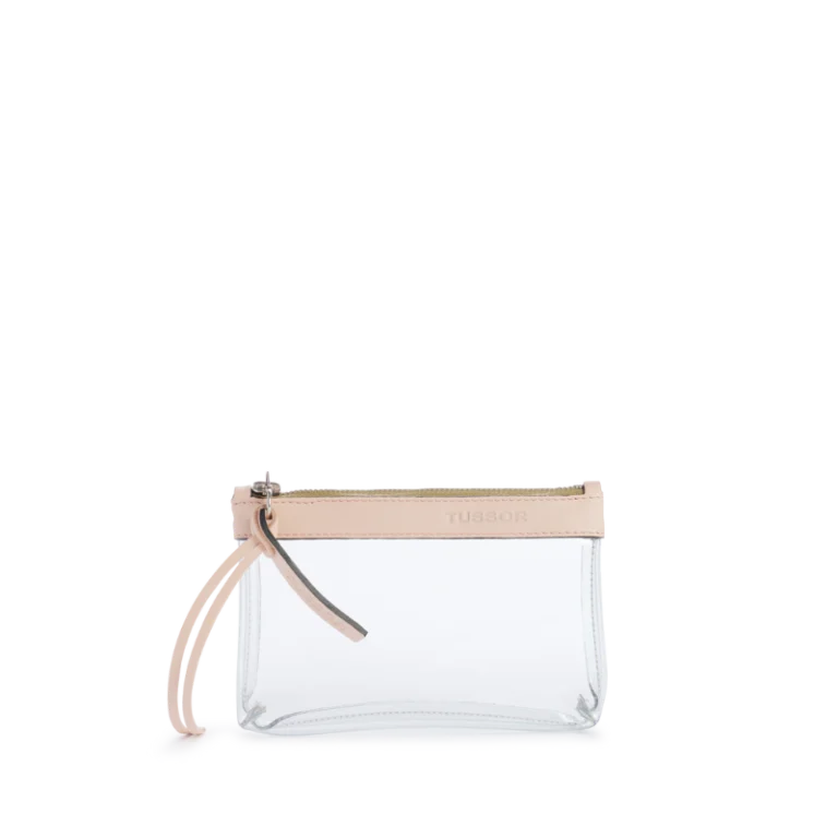 TUSSOR - Trousse PVC et cuir Poudré Small