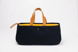 Monébari - Sac voyage cabine – bleu marine et jaune