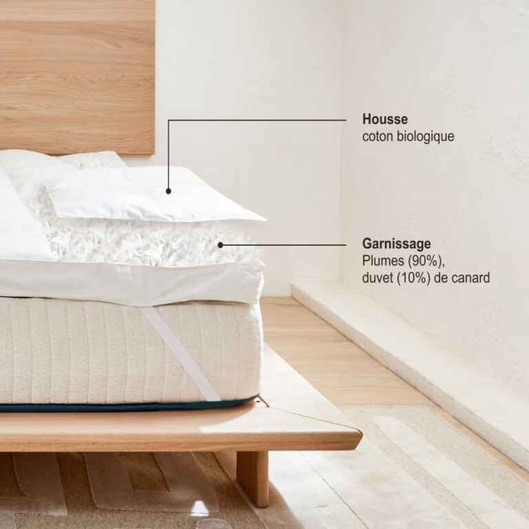 KIPLI - Surmatelas en plumes et duvet | 180x200 - Kipli