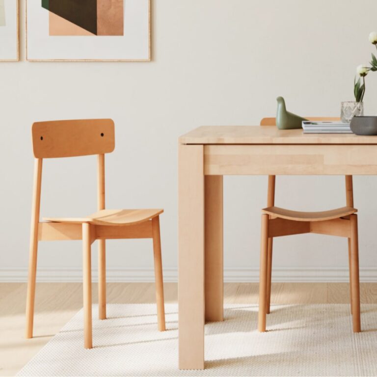 KIPLI - Table à manger extensible en bois massif MAIA - Kipli