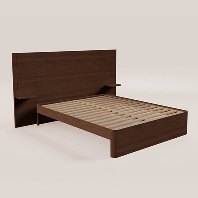 KIPLI - Tête de lit large avec tablettes Étang | 140 cm | 160 cm | 180 cm - Kipli