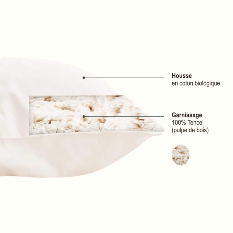 KIPLI - Oreiller 100% naturel | 65x65 - Kipli