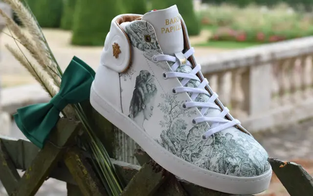 Baron Papillon - Sneaker Barons Papillom Mid Marie-Antoinette verte