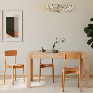 Kipli - Table à manger extensible en bois massif MAIA – Kipli