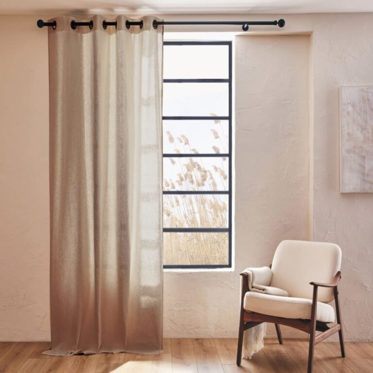 KIPLI - Rideau en lin naturel ALYA - Kipli