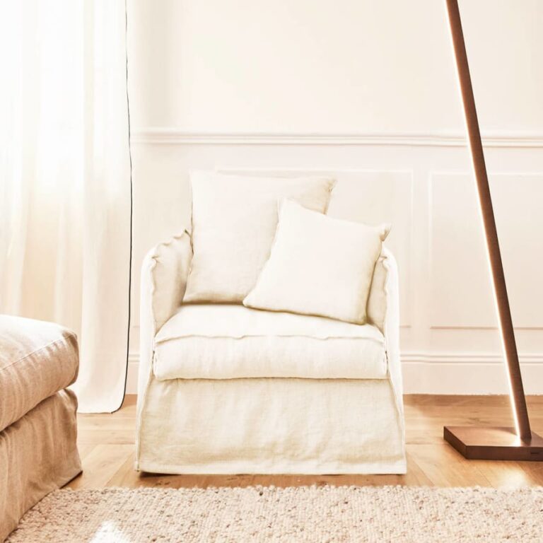 KIPLI - Fauteuil en lin OLIA - Kipli