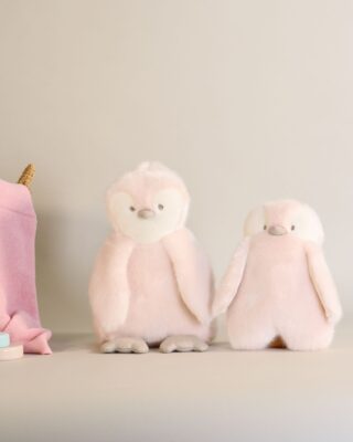 Pamplemousse Peluches - Peluche Victor Le Pingouin Rose