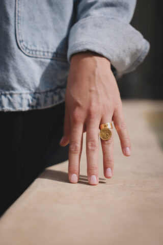 Bague – La Danseuse Or par la marque LE SOU FRANÇAIS LE SOU FRANÇAIS - Bague – La Danseuse Or