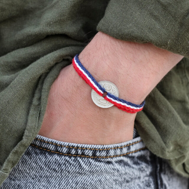 Le Sou Français - Bracelet - Le tricolore