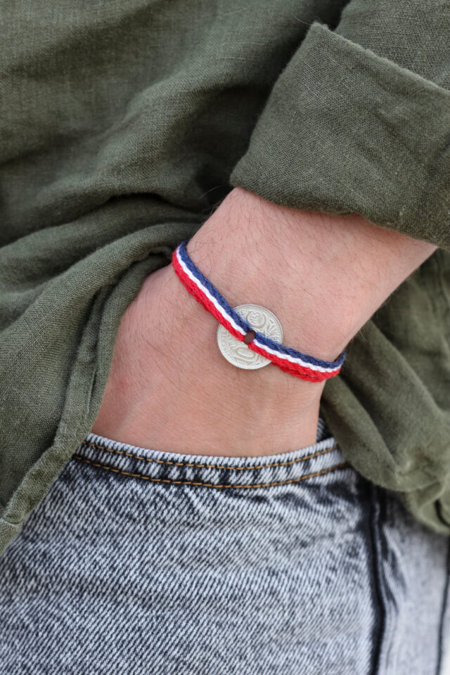 Le Sou Français - Bracelet - Le tricolore