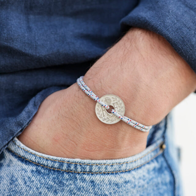 Le Sou Français - Bracelet - Le Navigateur Gris