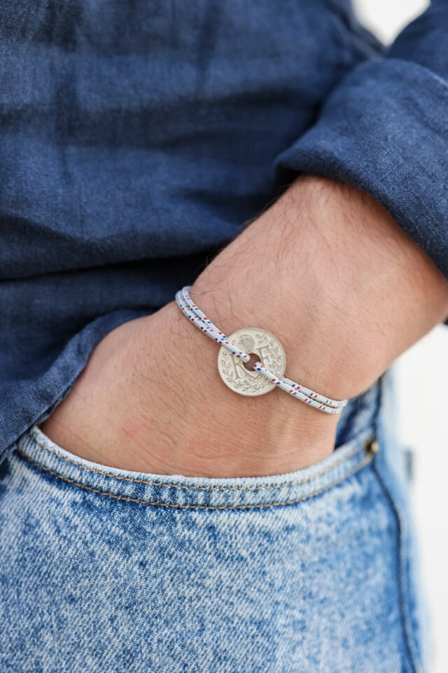 Le Sou Français - Bracelet - Le Navigateur Gris