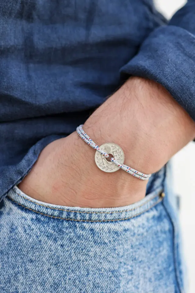 Le Sou Français - Bracelet - Le Navigateur Gris