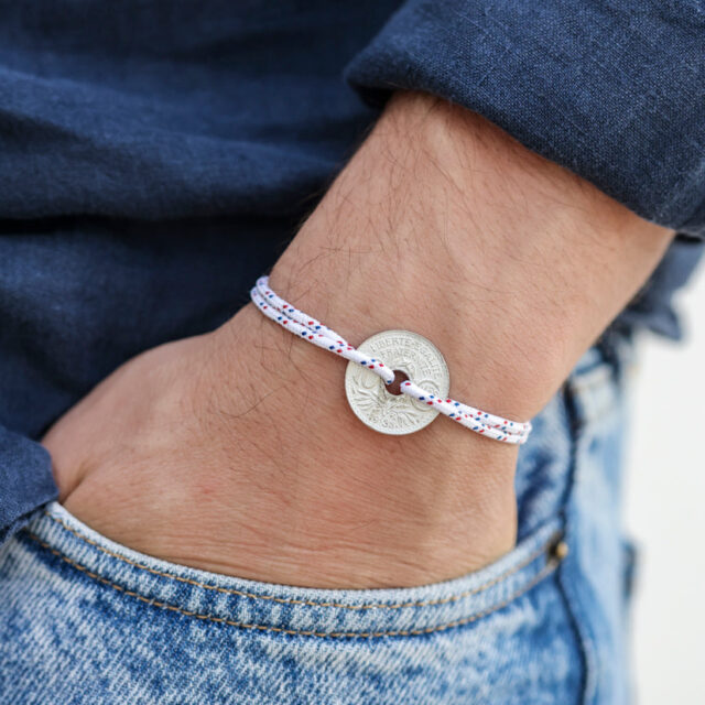 Le Sou Français - Bracelet - Le Navigateur Blanc