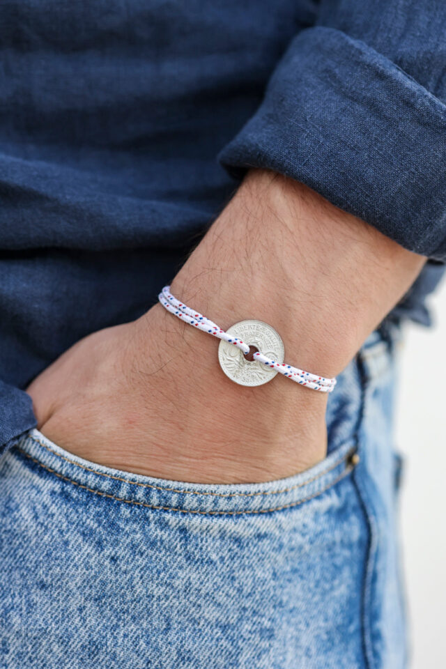 Le Sou Français - Bracelet - Le Navigateur Blanc
