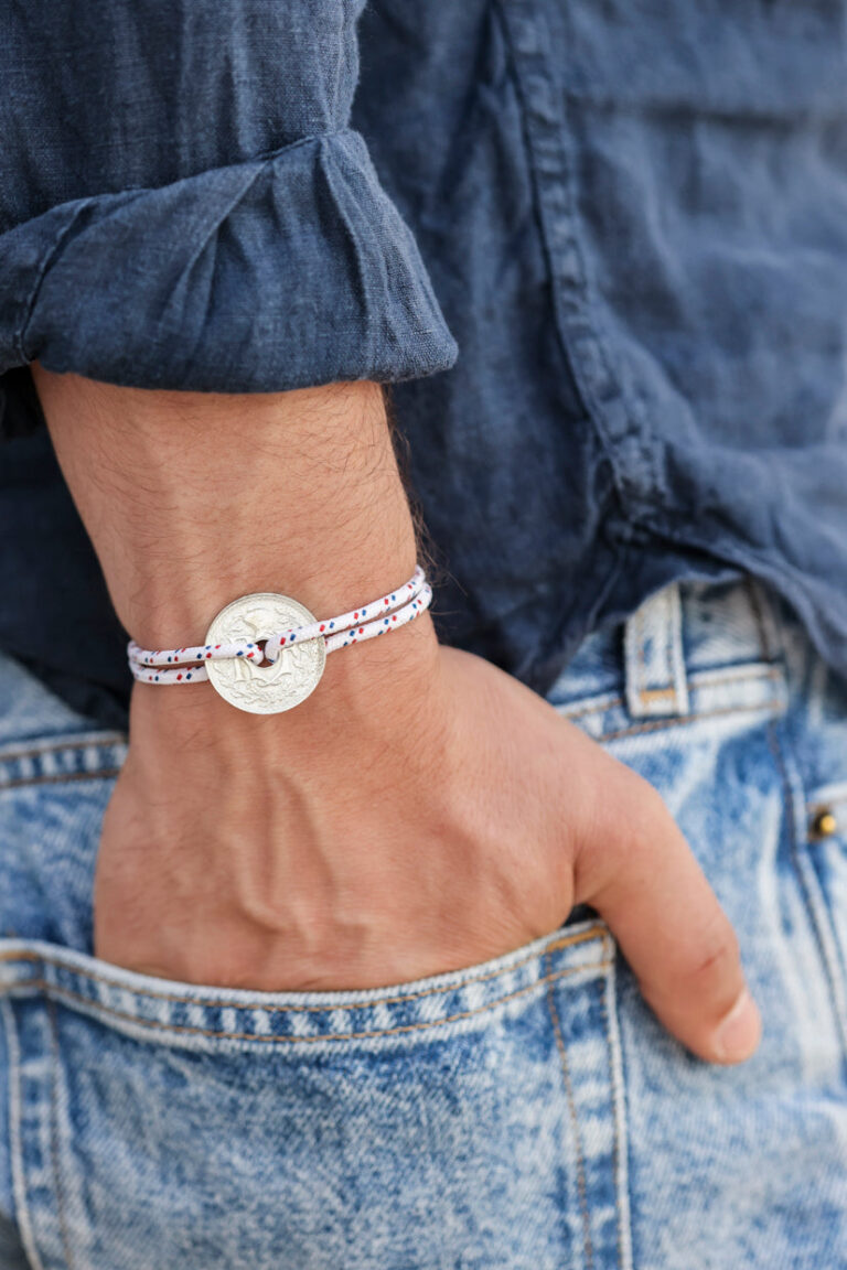 Le Sou Français - Bracelet - Le Navigateur Blanc