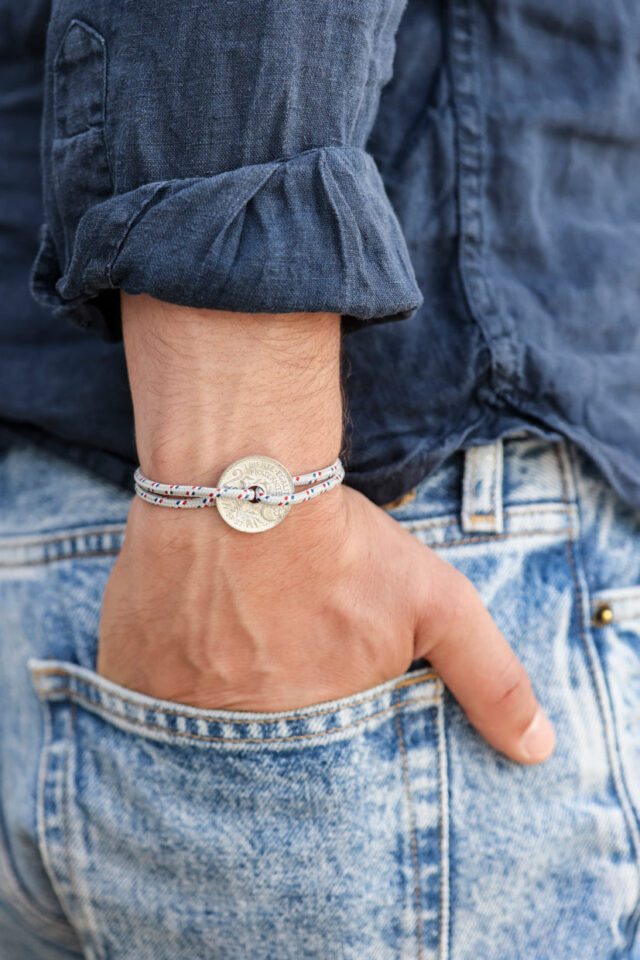 Le Sou Français - Bracelet - Le Navigateur Gris