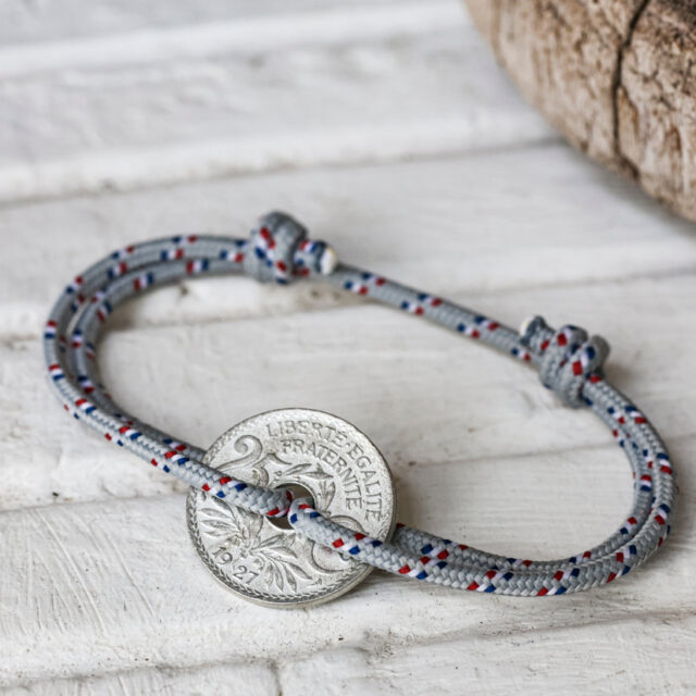 Le Sou Français - Bracelet - Le Navigateur Gris