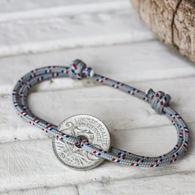 Le Sou Français - Bracelet - Le Navigateur Gris