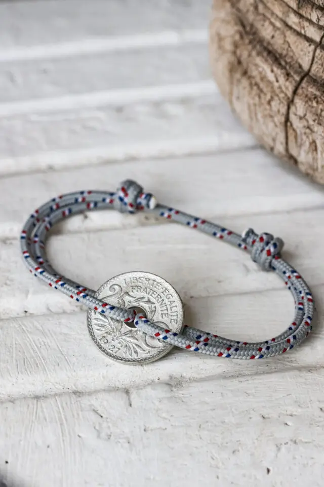 Le Sou Français - Bracelet - Le Navigateur Gris