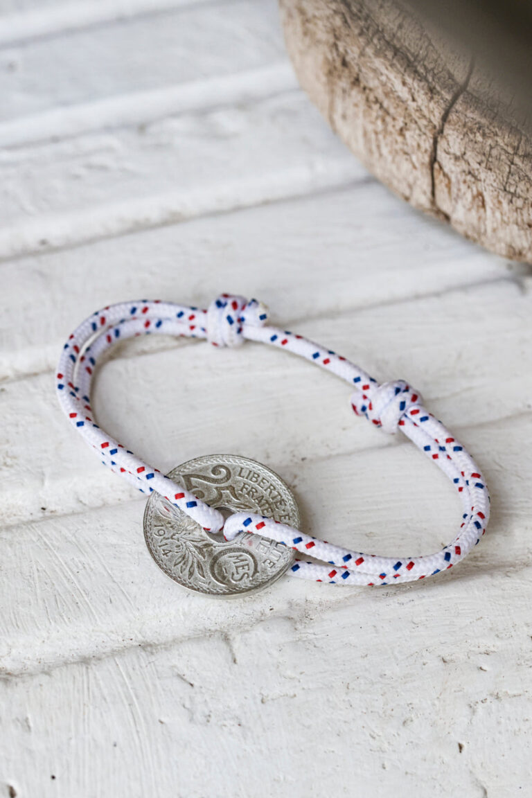 Le Sou Français - Bracelet - Le Navigateur Blanc