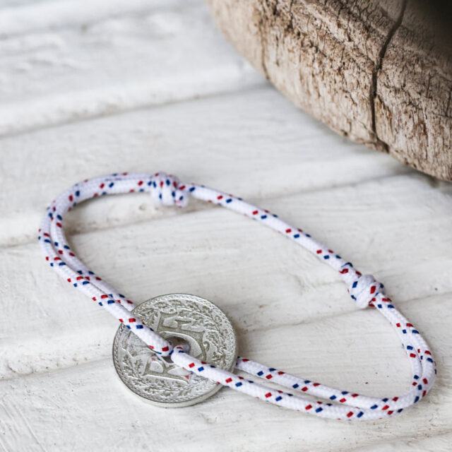 Le Sou Français - Bracelet - Le Navigateur Blanc