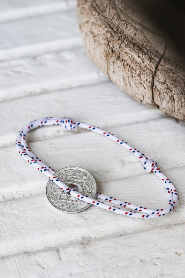 Le Sou Français - Bracelet - Le Navigateur Blanc