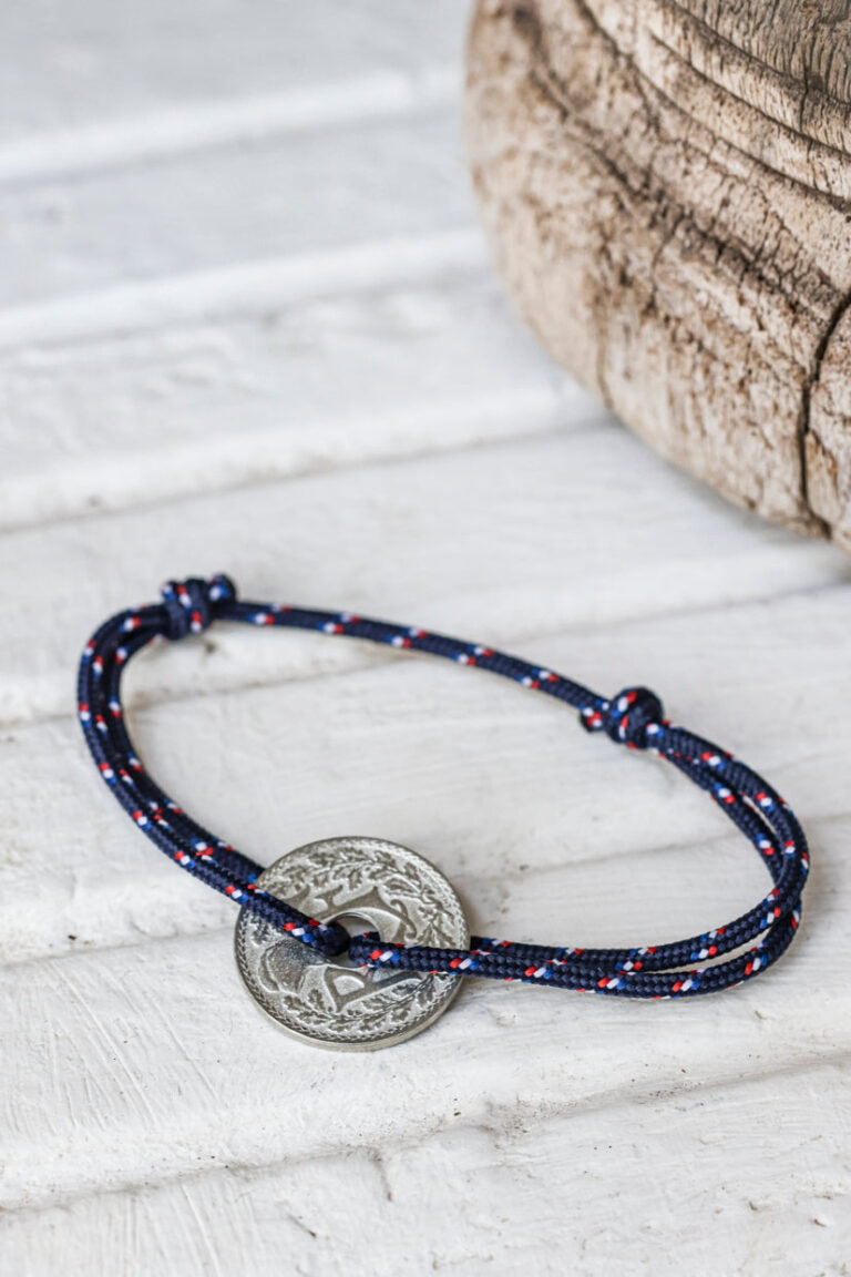 Le Sou Français - Bracelet - Le Navigateur Bleu marine