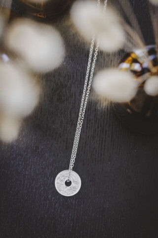 Collier – Le Parisien 25 Cts Argent par la marque LE SOU FRANÇAIS LE SOU FRANÇAIS - Collier – Le Parisien 25 Cts Argent