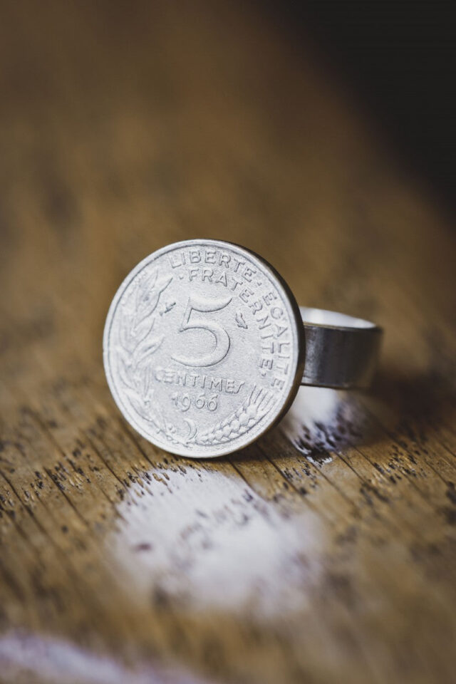 Le Sou Français - Bague - La Bordelaise 5 Cts Argent