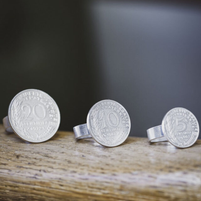 Le Sou Français - Bague - La Bordelaise 5 Cts Argent