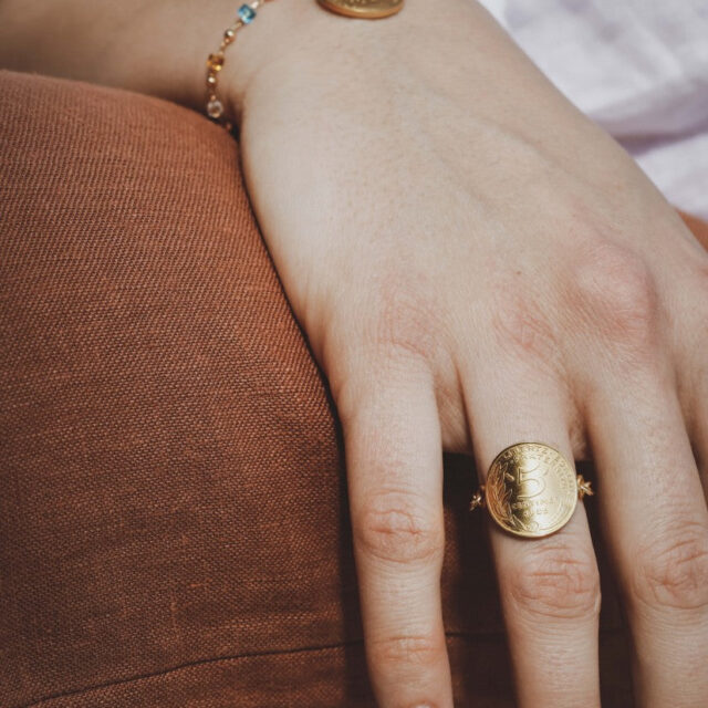 Le Sou Français - Bague chaînette - La Bordelaise Or