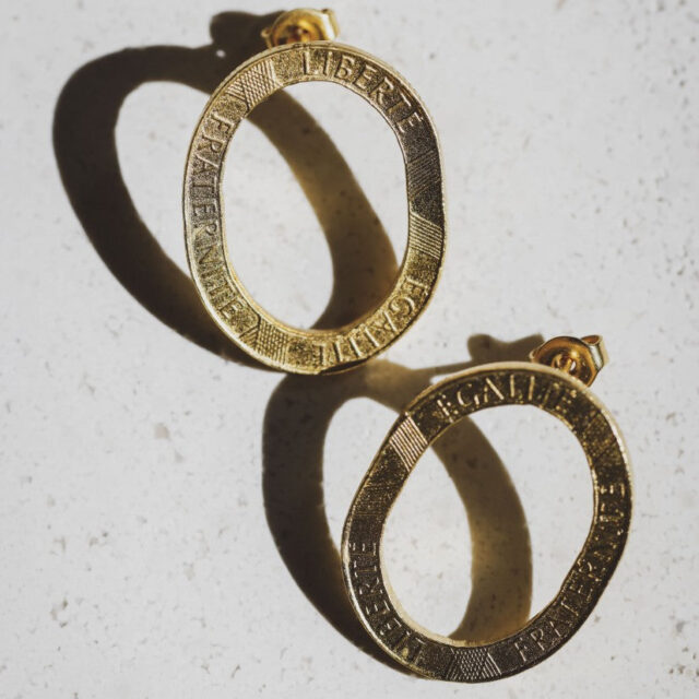 Le Sou Français - Boucles d'oreilles - Les Bastilles Or