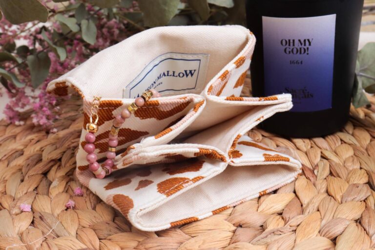 Maison Mallow - Mini Portefeuille Léopard Ecru et Camel