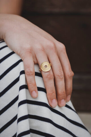 LE SOU FRANÇAIS - Bague chaînette  La Parisienne Or