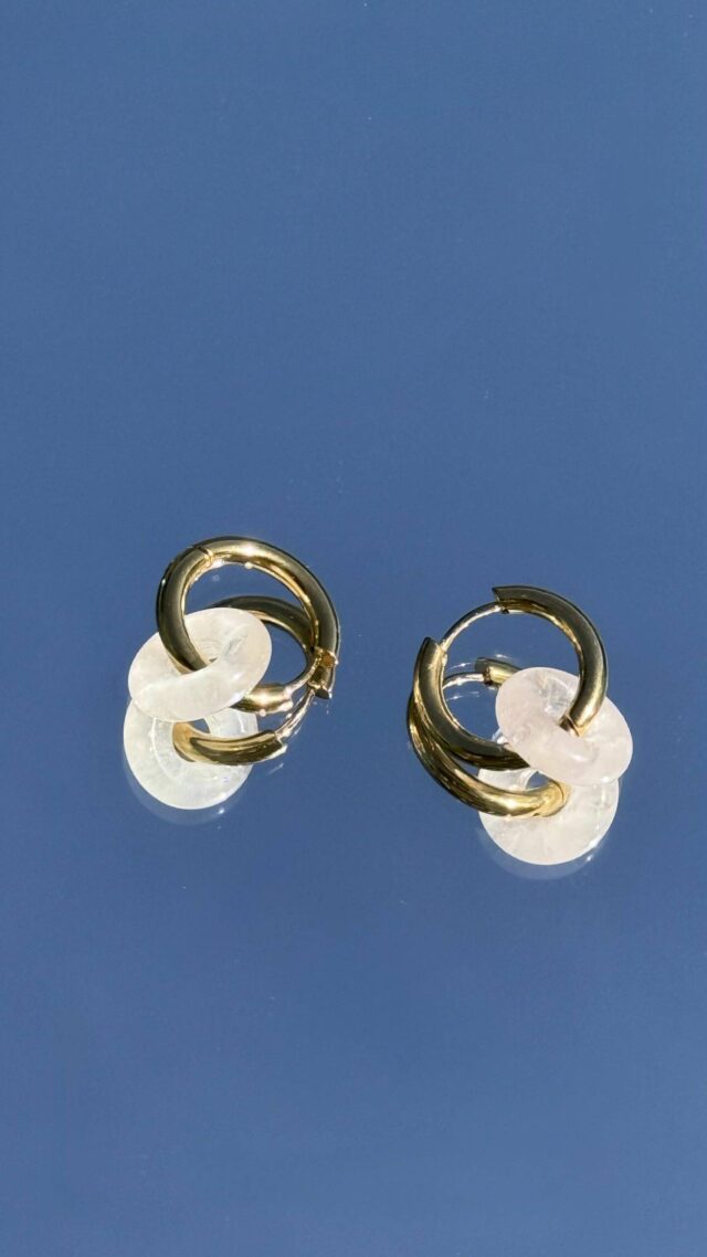 Maison Mallow - Boucles d'Oreilles Léonore Donut Blanc