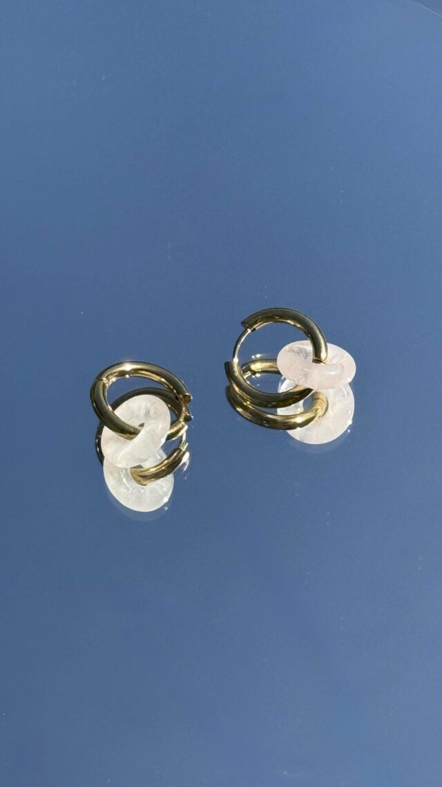 Maison Mallow - Boucles d'Oreilles Léonore Donut Blanc