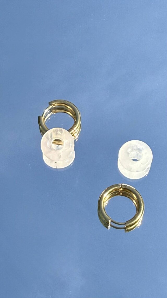 Maison Mallow - Boucles d'Oreilles Léonore Donut Blanc