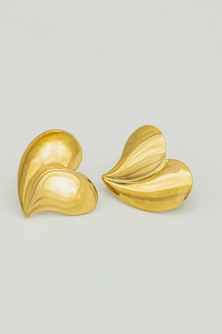 Maison Mallow - Boucles d'Oreilles Coeur doré