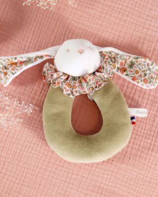 Pamplemousse Peluches - Hochet anneau Vert