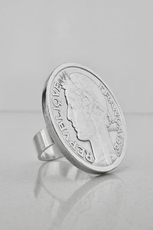 LE SOU FRANÇAIS - Bague – Louise 2 Francs Argent