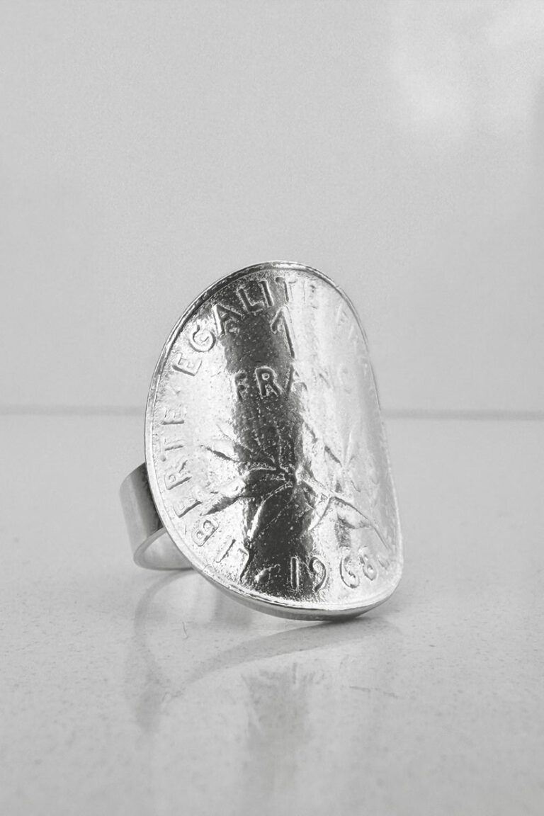 Le Sou Français - Bague - La Bordelaise courbée Argent 1 Franc