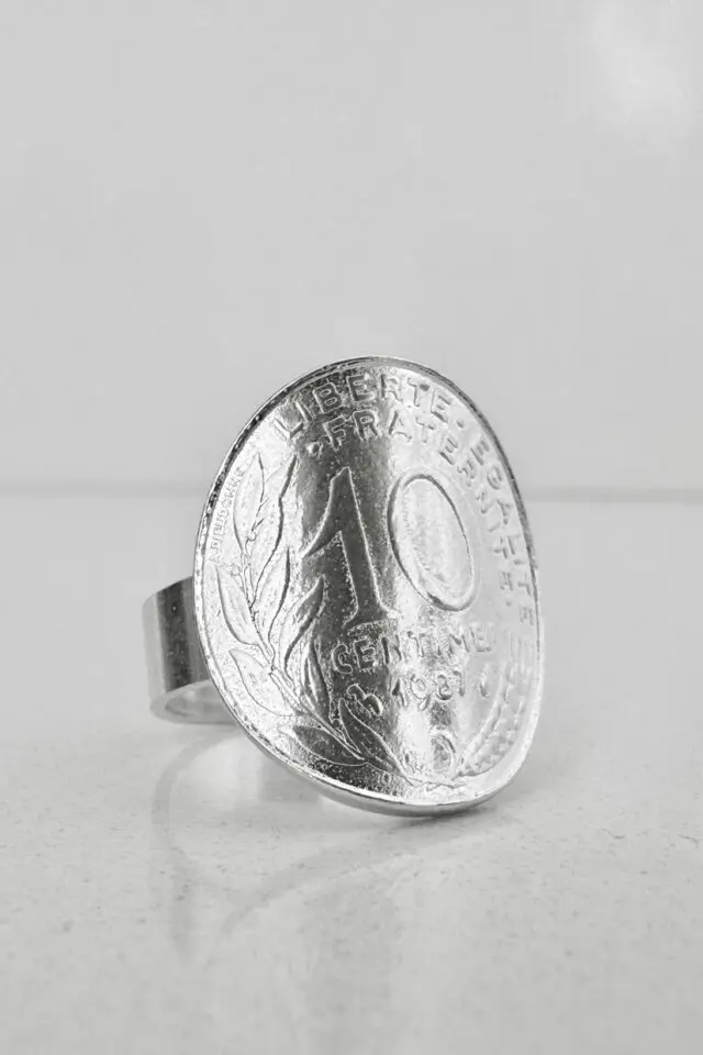 LE SOU FRANÇAIS - Bague – La Bordelaise courbée Argent 10 Cts